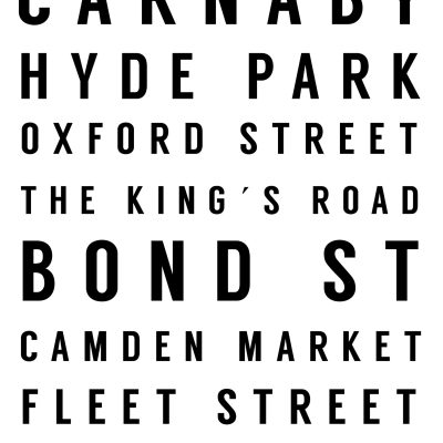 London Streets White