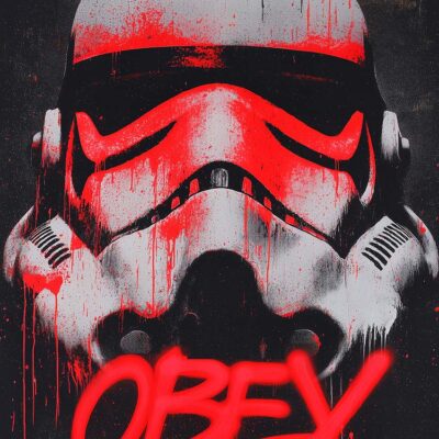 Stormtrooper Obey Graffitti
