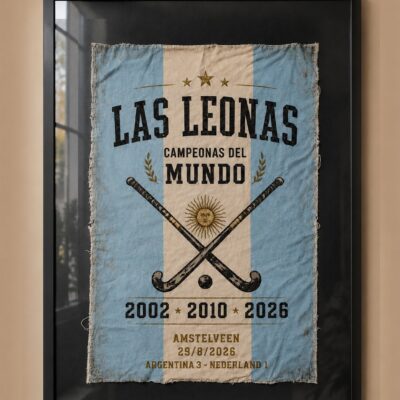 Las Leonas Campeonas Bandera