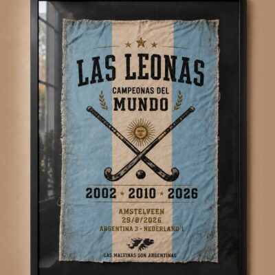 Las Leonas Campeonas Bandera (Malvinas)